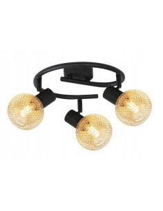 Plafon sufitowy LORETTO - elegancka lampa z metalowymi kloszami E14, spiralny design do salonu i sypialni.