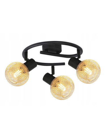 Plafon sufitowy LORETTO - elegancka lampa z metalowymi kloszami E14, spiralny design do salonu i sypialni.