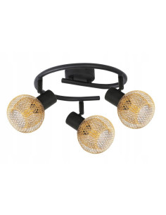 Plafon sufitowy LORETTO - elegancka lampa z metalowymi kloszami E14, spiralny design do salonu i sypialni. 2