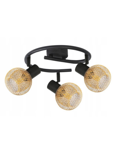 Plafon sufitowy LORETTO - elegancka lampa z metalowymi kloszami E14, spiralny design do salonu i sypialni.