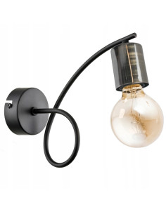 Kinkiet ścienny TANGO 58 CZARNY z złotym gradientem – nowoczesna lampa do wnętrz klasycznych i nowoczesnych