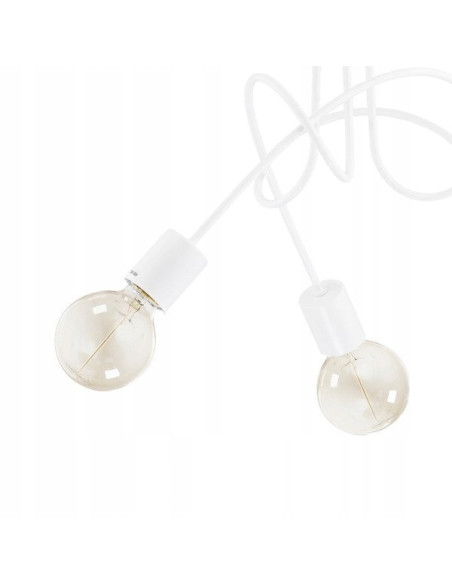 Żyrandol TANGO BIAŁA - nowoczesna lampa metalowa do sypialni i pokoju nastolatka, idealna do stylowych wnętrz.