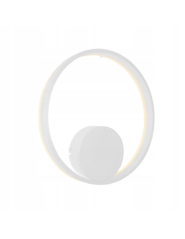 Kinkiet HALO 40 cm biały - nowoczesne oświetlenie LED do korytarza i przestrzeni publicznych