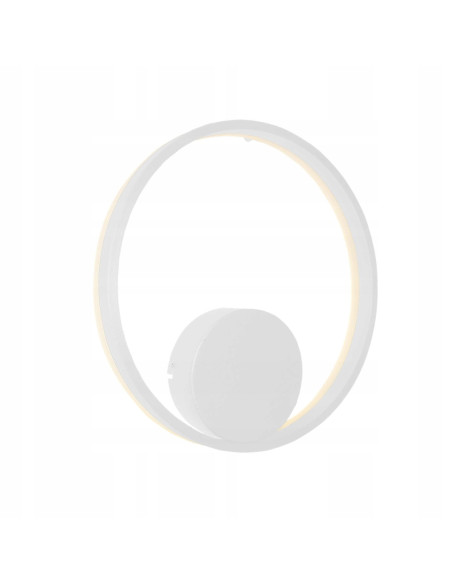 Kinkiet HALO 40 cm biały - nowoczesne oświetlenie LED do korytarza i przestrzeni publicznych