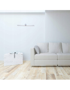 Kinkiet Łazienkowy Elegancki Slim LED 60 cm Chromowy z Oświetleniem Ciepłym IP44 Modern Prestige 2