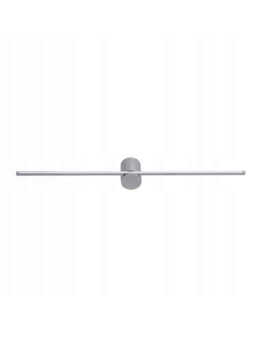 Kinkiet Łazienkowy Elegancki Slim LED 60 cm Chromowy z Oświetleniem Ciepłym IP44 Modern Prestige