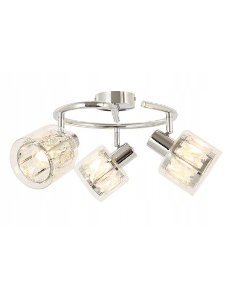 Plafon LED Elmo z regulowanymi kloszami w chromowym wykończeniu - nowoczesne oświetlenie do wymagających wnętrz