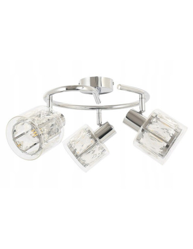 Plafon LED Elmo z regulowanymi kloszami w chromowym wykończeniu - nowoczesne oświetlenie do wymagających wnętrz