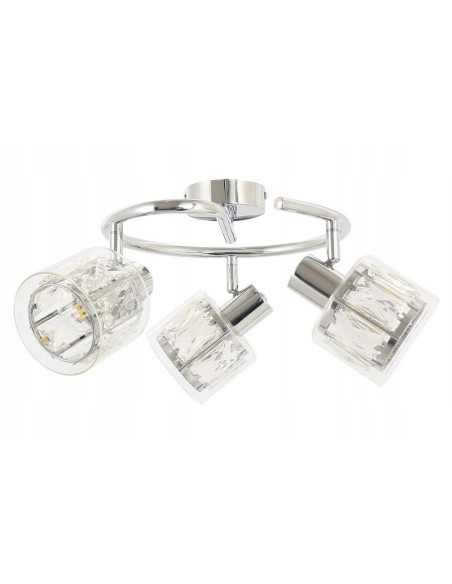 Plafon LED Elmo z regulowanymi kloszami w chromowym wykończeniu - nowoczesne oświetlenie do wymagających wnętrz