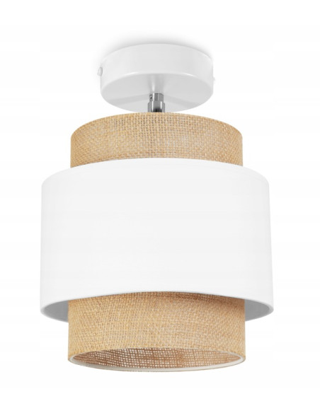 Lampa kinkiet BOHO w stylu skandynawskim - biała i beżowa, elegancka i regulowana lampa do wnętrz