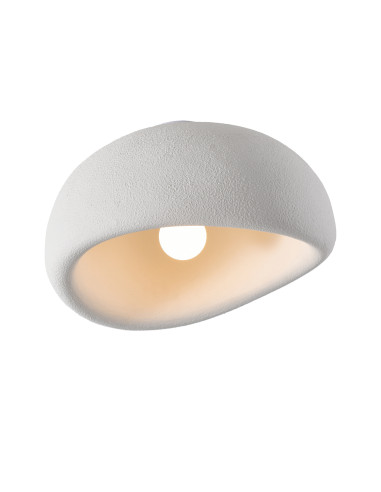 Plafon Stone - nowoczesna lampa sufitowa w kolorze białym, idealna do sypialni i minimalistycznych wnętrz