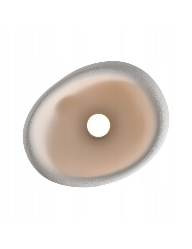 Plafon Stone - nowoczesna lampa sufitowa w kolorze białym, idealna do sypialni i minimalistycznych wnętrz