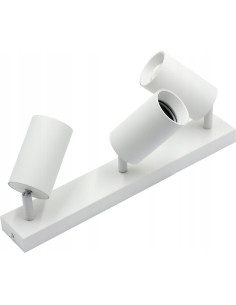 Nowoczesna lampa ścienna QUALIS III w białym kolorze, z regulowanymi reflektorami do eleganckiego oświetlenia wnętrz