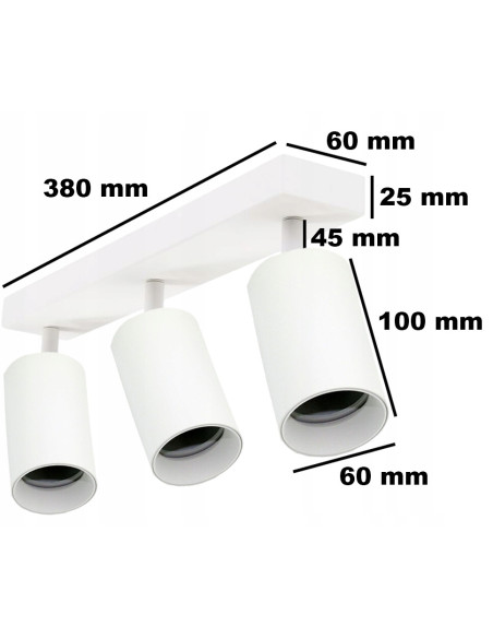 Nowoczesna lampa ścienna QUALIS III w białym kolorze, z regulowanymi reflektorami do eleganckiego oświetlenia wnętrz