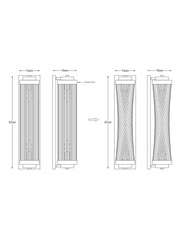 Luksusowy kinkiet SERGIO z kryształowym cylindrem i chromowym wykończeniem, 2 źródła światła E14, marka Zuma Line