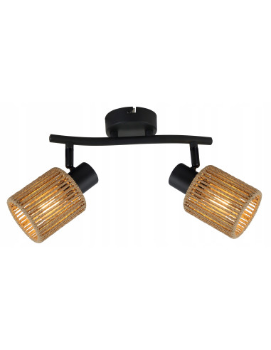 Lampa sufitowa Arila z regulowanymi reflektorami, czarny mat, nowoczesny design - elegancja do każdego wnętrza