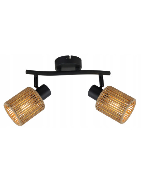 Lampa sufitowa Arila z regulowanymi reflektorami, czarny mat, nowoczesny design - elegancja do każdego wnętrza