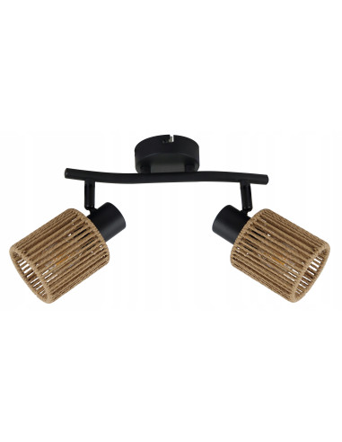 Lampa sufitowa Arila z regulowanymi reflektorami, czarny mat, nowoczesny design - elegancja do każdego wnętrza