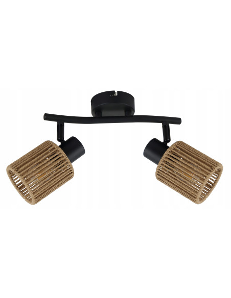 Lampa sufitowa Arila z regulowanymi reflektorami, czarny mat, nowoczesny design - elegancja do każdego wnętrza