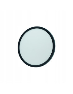 Nowoczesny plafon LED 29 cm z czujnikiem ruchu, czarny, 24W, 4000K - idealne oświetlenie do kuchni i korytarza 2