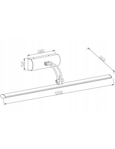 Nowoczesny Kinkiet LED Picture Light z regulacją – Białe Oświetlenie do Obrazów i Książek, 640lm, Energooszczędny 2