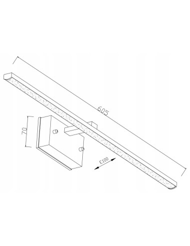 Kinkiet LED Lowell 9W chromowany IP44 do łazienki, oświetlenie nad lustro, 720 lumenów, nowoczesny design, wysoka jakość