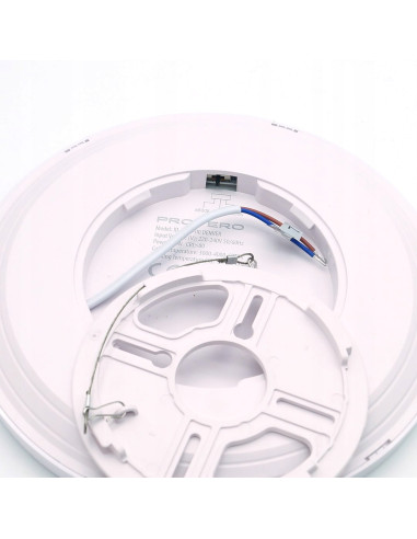 Nowoczesny plafon LED DENVER 24W IP20 z regulacją barwy światła, czarny, 29cm – idealne oświetlenie do biura i domu