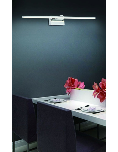 Kinkiet LED Lowell 9W chromowany IP44 do łazienki, oświetlenie nad lustro, 720 lumenów, nowoczesny design, wysoka jakość