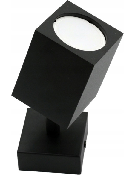 Kinkiet QUANTUS I - minimalistyczne oświetlenie ścienne w czarnym aluminium do nowoczesnych wnętrz