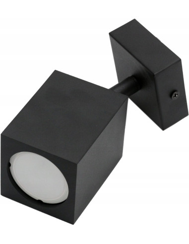 Kinkiet QUANTUS I - minimalistyczne oświetlenie ścienne w czarnym aluminium do nowoczesnych wnętrz