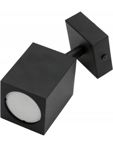 Kinkiet QUANTUS I - minimalistyczne oświetlenie ścienne w czarnym aluminium do nowoczesnych wnętrz