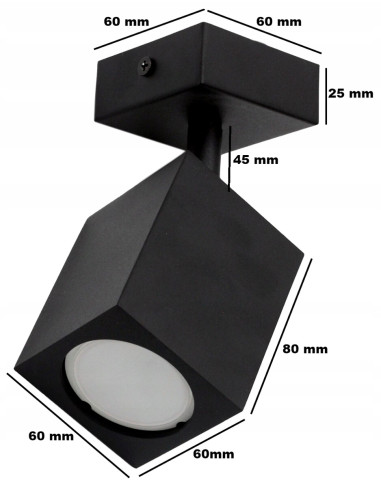 Kinkiet QUANTUS I - minimalistyczne oświetlenie ścienne w czarnym aluminium do nowoczesnych wnętrz