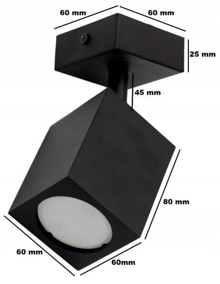 Kinkiet QUANTUS I - minimalistyczne oświetlenie ścienne w czarnym aluminium do nowoczesnych wnętrz