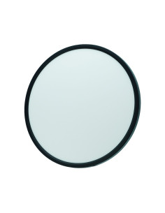 Elegancki okrągły plafon LED z regulacją barwy światła CCT, 36W, czarna metalowa konstrukcja do biur i korytarzy 2