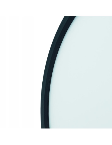 Elegancki okrągły plafon LED z regulacją barwy światła CCT, 36W, czarna metalowa konstrukcja do biur i korytarzy