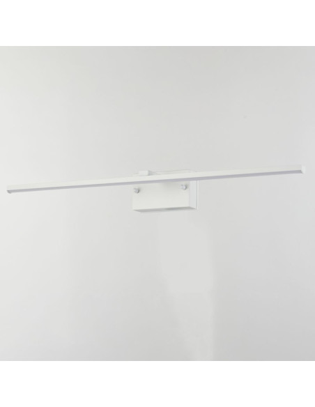 Nowoczesny kinkiet LED Lowell 9W 60 cm do łazienki, IP44, biały, eleganckie oświetlenie nad lustro 4000K