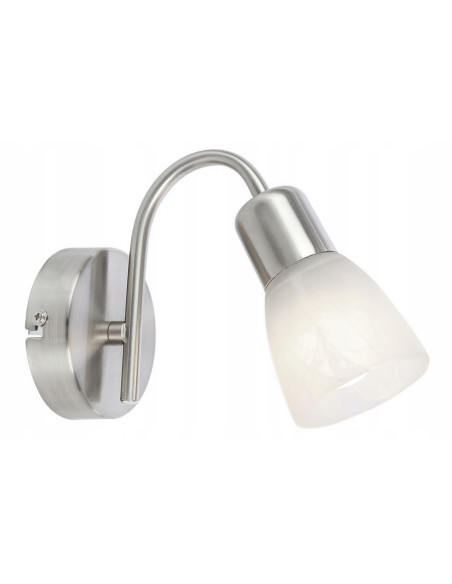 Nowoczesny kinkiet Reality Gordon szary E14 40W - elegancka lampa ścienna z metalowym wykończeniem do wnętrz.