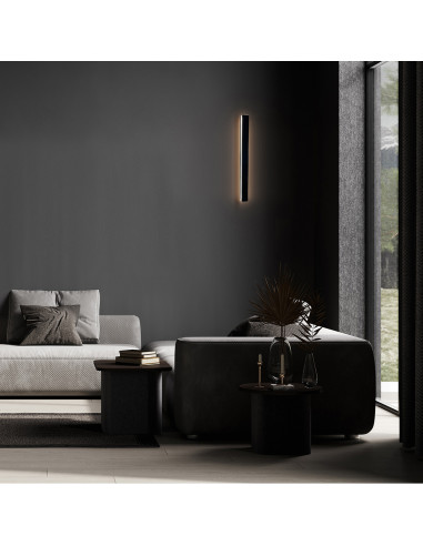 Listwa LED Bodo 40 cm czarna z regulacją koloru IP54 – nowoczesne oświetlenie tarasu i ogrodu