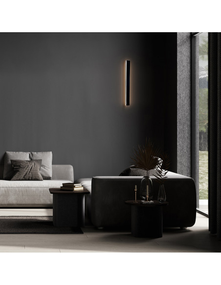 Listwa LED Bodo 40 cm czarna z regulacją koloru IP54 – nowoczesne oświetlenie tarasu i ogrodu