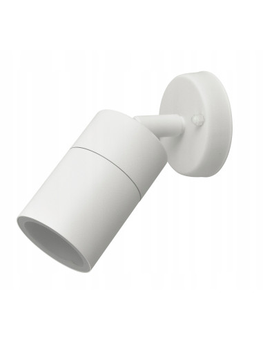 Kinkiet zewnętrzny ROLF WALL White GU10 – nowoczesne oświetlenie do ogrodu, elewacji i garażu