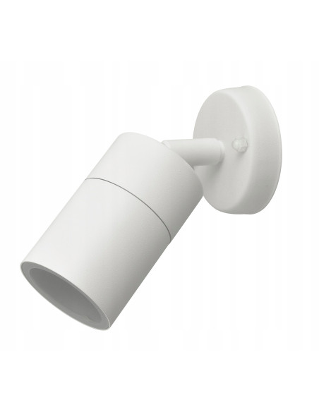 Kinkiet zewnętrzny ROLF WALL White GU10 – nowoczesne oświetlenie do ogrodu, elewacji i garażu