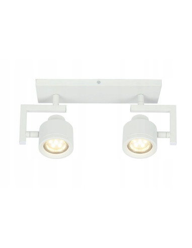 Kinkiet Alenis 2 biały z regulowanymi reflektorami – nowoczesne oświetlenie do każdego wnętrza