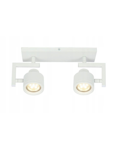Kinkiet Alenis 2 biały z regulowanymi reflektorami – nowoczesne oświetlenie do każdego wnętrza