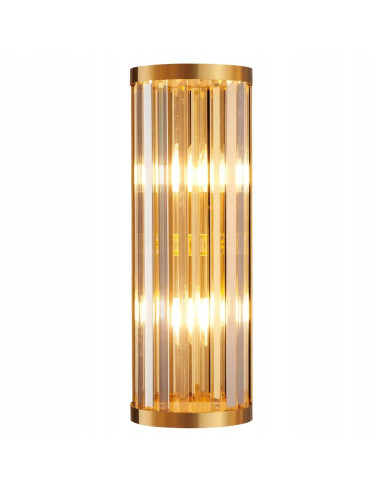Lampa ścienna glamour EXELLENT ST-88022W ze złotym wykończeniem – elegancki detal do korytarza i sypialni