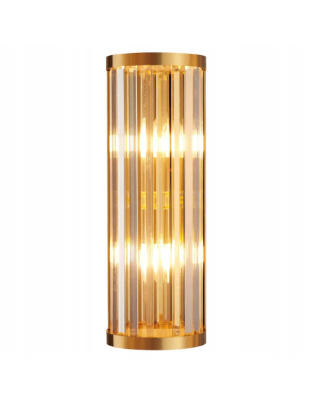 Lampa ścienna glamour EXELLENT ST-88022W ze złotym wykończeniem – elegancki detal do korytarza i sypialni