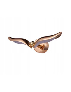 Kinkiet GUFO z metalowymi skrzydłami w złocie, lampa LED do sypialni, nowoczesne oświetlenie dekoracyjne 2