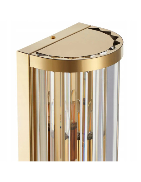 Lampa ścienna glamour EXELLENT ST-88022W ze złotym wykończeniem – elegancki detal do korytarza i sypialni