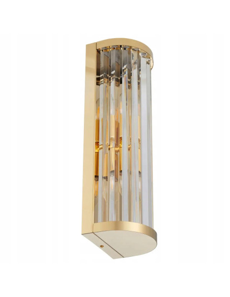 Lampa ścienna glamour EXELLENT ST-88022W ze złotym wykończeniem – elegancki detal do korytarza i sypialni