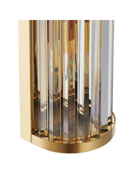 Lampa ścienna glamour EXELLENT ST-88022W ze złotym wykończeniem – elegancki detal do korytarza i sypialni