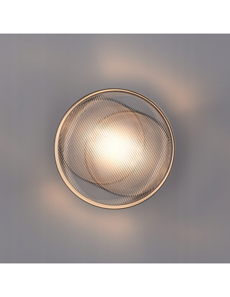 Kinkiet CARMELLO LED z czarnym metalem i przezroczystym kloszem - elegancka lampa ścienna do nowoczesnych wnętrz